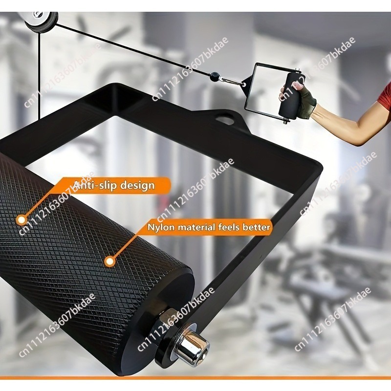 Home Gym Routine - ด้ามจับเครื่องเคเบิลแบบรูปตัว D ขนาด 4/6 ซม. สำหรับยิมและใช้ที่บ้าน