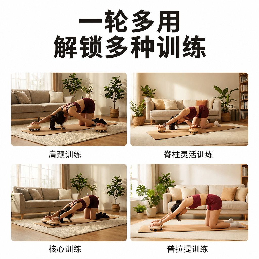 สไลเดอร์แกนไม้พร้อมล้ออเนกประส - Home Gym Yoga บทวิจารณ์และราคา